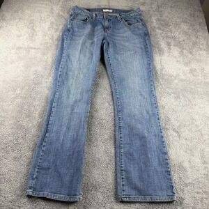 Levis 529 Curvy Boot Cut Jeans Womens 12M Blue‎ Medium Wash Mid Rise